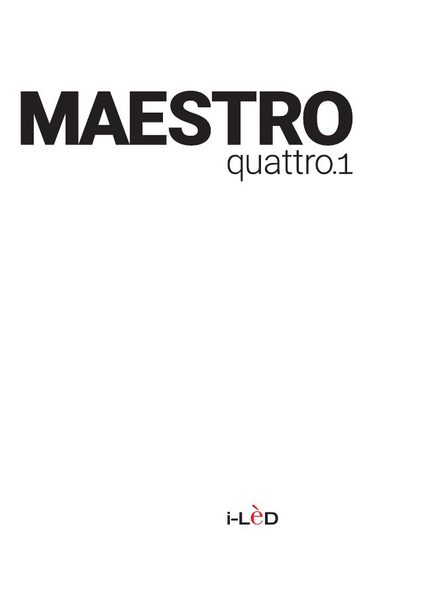 Catalogue Maestro I-LED